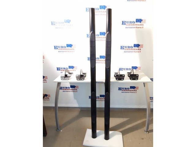 BLACK 3" ROUND SIDE STEP BAR RUNNING BOARD
